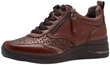 TAMARIS Comfort låga sneakers, konjaknappa, 40 EU, Cognac-nappa, 40 EU