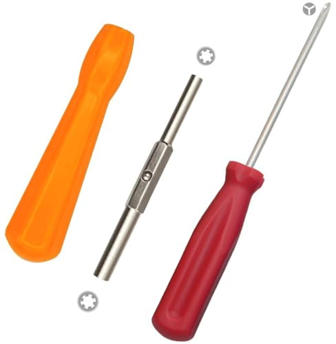 COYUN 3-teiliges Gamebit Sicherheits Schraubendreher Set, 3.8/4.5 mm Sicherheits-Schraubendreher und 2,5 mm Drehschraubendreher-Werkzeuge für offene Reparatur, SNES, NES, N64 und Spielkartuschen
