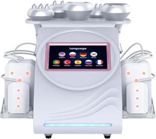 Body Contouring Device 6 In 1 Cavitation Machine, 80K Cavitation Radio Frequency Machine, Multifunctional Machine, For Sculpting Skin Care