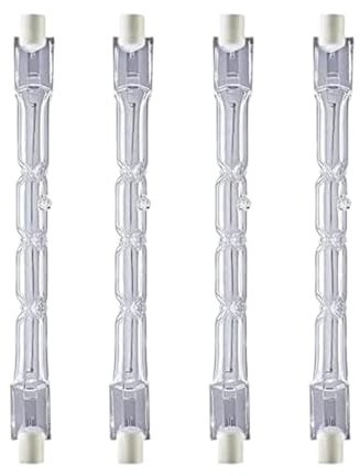 JrEam R7s lineares Halogen-Flutlicht, 230 W, 2800 K, J118, Sicherheitsglühbirnen, dimmbar, 4 Stück(400W)