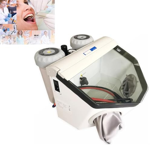 Sableuse dentaire, double stylo, pression de fonctionnement 1-8bar (14,5-116psi), pression de connexion externe 5-8bar (73-116psi), pour utilisation en laboratoire