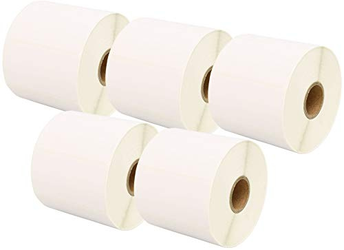 5 Rollen 72mm x 36mm Thermodirekt-Etiketten kompatibel für Zebra GK420d GK420t GC420d GX420d GX420t GC420t GX430t GT800 LP2844 TLP 2844 Citizen CL-S521 CL-S621 CL-S631 (1000 Etiketten pro Rolle)