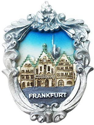 Altes Rathaus Frankfurt Deutschland Kühlschrankmagnet Reise Souvenir Kühlschrank Dekoration 3D Magnet Aufkleber handbemalt Handwerk