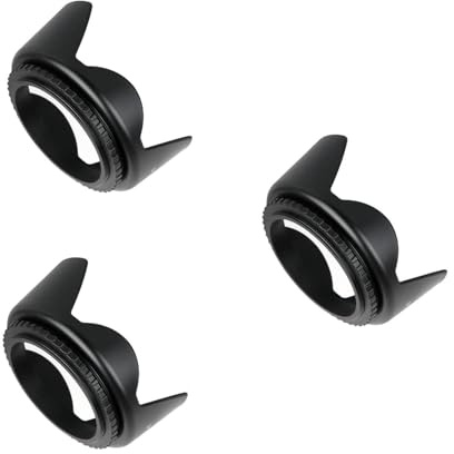 jojofuny 3pcs Professional Dslr Camera Lens Hood for Olympus Camera Lens Hood for Dslr for Outdoor Photography