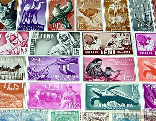 Prophila Collection España 50 Varios Sellos Nuevo con Goma Original ** MNH españolas Colonias con Estados Independientes (Sellos para los coleccionistas)