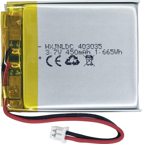 DC 3.7v 450mah 403035 Batterie au Lithium polymère Rechargeable pour DIY 3.7-5v Produits électroniques avec 2 Fils intégrés de Remplacement de la Batterie et de la lumière LED