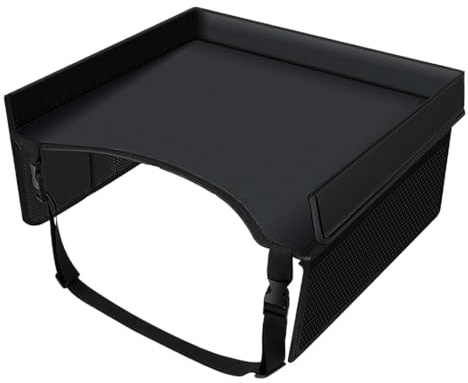 Kids Travel Tray For Toddler Car Seat, Lap Tray For Airplane, Kids Travel Desk Accessories, Car Seat Tray Table For Kids Road Trip Activities 15.7x12.6x7.87 In