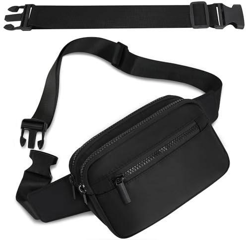 Bumbag Waist Fanny Pack for Ladies Women with 30cm Extended Belt Fashion Bum Bag for Hiking Running Shopping Festivals Walking Travel Cycling