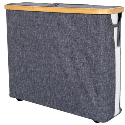 Almacenamiento de papel higiénico con tapa, cesta de almacenamiento grande de 23 litros con tapa, soporte plegable para rollo de papel, contenedor de almacenamiento de papel higiénico a prueba de