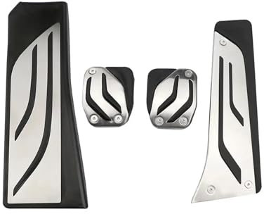 Pedale Abdeckung Für 5 6 7 Serie E65 E67 E68 F01 F02 F10 F11 F07 F12 F13 Gas Bremse Kupplung Fuß Rest Pedal Pad Ersetzen Auto Pedale Pedalabdeckung Pedalkappen(MT with Rest)