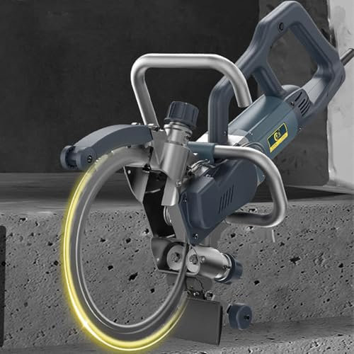 Concrete Wall Cutting Machine,Electric Concrete Wall Groove Cutter Saw,Wall Groove Chaser Cutting Machine with Leakage Protection/with Water Fed Dust Suppression