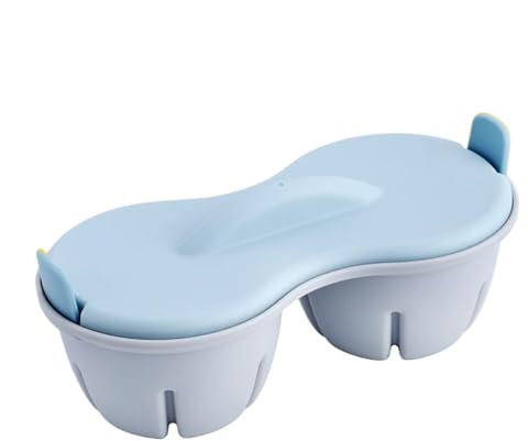 Caldera de huevo para microondas, cocción de caldera de huevo de microondas,Fabricante de 2 cavidad duro | Los gadgets de la cocina de la caldera cocinan huevo suave y duro, cazador furtivo de microon