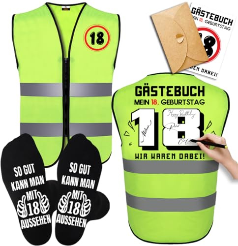 Charfia Lustige Geschenke für Geburtstage - Weste für Männer und Frauen (18/30/40/50/60)