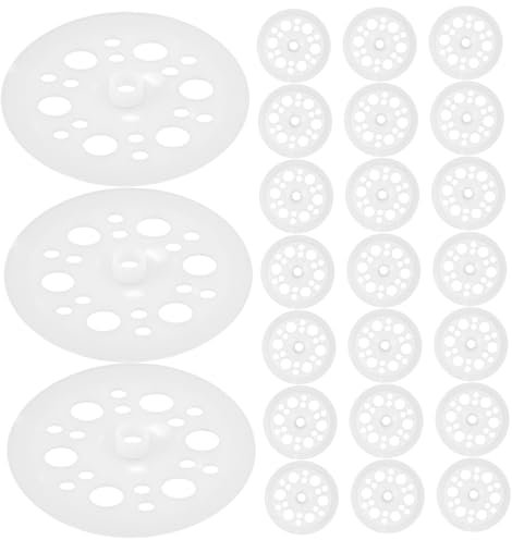 Rondelles pour Panneaux Isolants Rondes en Plastique 100 Pièces