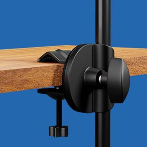 Support de serrage pour microphone pour pied de sol Se fixe facilement aux tables et aux rails (B)