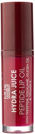 MUA Makeup Academy Hydra Juice Peptide Lip Oil, Cherry Kiss, Vegan & Cruelty Free, 7 ml