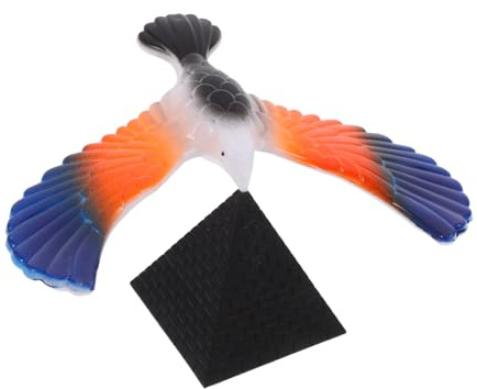 Abaodam Balancing Bird with Pyramid Stand Fun Eagle Balance Model for Educational Desktop Ornament for Family Bonding and Creative Learning for Imaginative Play