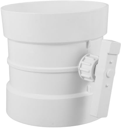 Mipcase Válvula Manual de Regulación de Flujo de Aire para Sistemas de Ventilación Válvula Antirretorno para Campanas Extractoras Control Práctico y Fácil Instalación