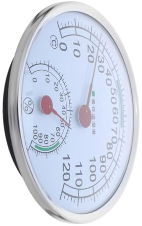 POPETPOP Thermomètre Hygromètre Mécanique pour Sauna et Hammam Moniteur Température et Humidité Intérieur pour Maison Bureau et Spa