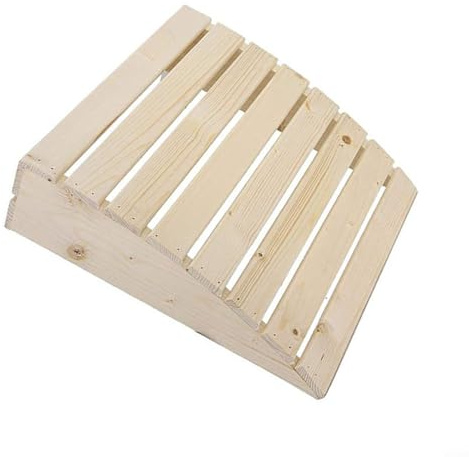 CWOQOCW Reposacabezas de sauna, reposacabezas curvo de madera de pino blanco, 39 x 36 cm, diseño ergonómico para mayor comodidad y apoyo en la sauna del hogar (1 unidad)