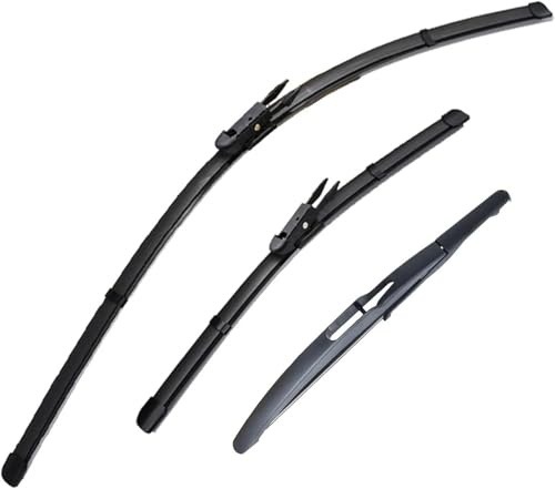 PYDing Essuie-Glace Kit de Balais d'Essuie-Glace pour Smart ForTwo W451 Für Coupé 2007-2014 Avant et arrière Pare-Brise Nettoyeur de fenêtre Brosses de Pluie Wiper Blades