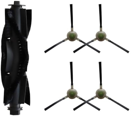 Serenophile Kit spazzola principale e spazzole laterali per aspirapolvere robot compatibile con Lefant U180 M1 M2 Pro M2 Plus LS1 N3 per okp K8 K7, rullo + 4 spazzole per bordi