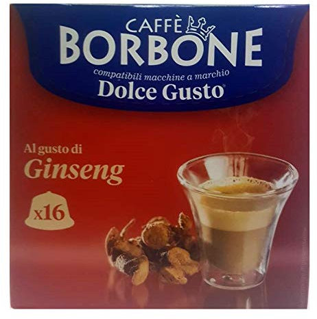 16 Capsule Caffè Borbone ginseng compatibili Nescafè Dolce Gusto ®