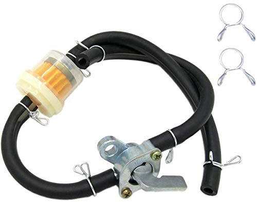 ZAMDOE Universal Tap Petcock Valve Petrol Switch Fuel Filter Gasoline Hose Line for 50 70 90 110 125 150cc ATV, Gas Generator Engine Replacement Part