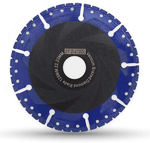 DT-DIATOOL Disco Diamantato 125 x 22,23 mm Lama per Sega Universale per Cemento Armato Metallo Alu Rebar Ferro PVC Tutti i Materiali Resistenti