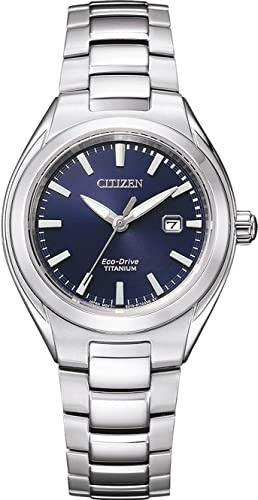Citizen Women's Analogue Eco-Drive Watch with a Titanium Strap