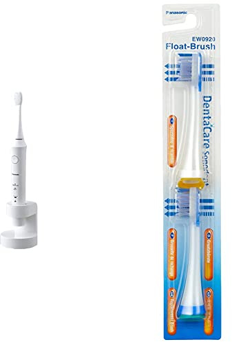 Panasonic EW-DL83-W803 Premium-Schallzahnbürste, weiß & Panasonic EW0920W835 Ersatzbürsten, 2er Pack pro Pack