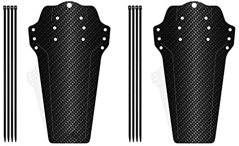 QANYEGN Fahrrad Schutzblech Set, Universelle Mountainbike Spritzschutz, MTB Mudguard, Mit Vorderen Und Hinteren Schutzblechen Und Bändern