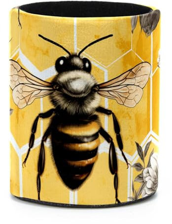 Stiftehalter mit Bienen- und Blumenmuster: Bleiben Sie organisiert und stilvoll an Ihrem Schreibtisch