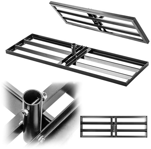 KADAX Rasenrakel 89x29cm, Nivellierrechen für Rasenpflege, Rasenplanierrechen zum Nivellieren von Boden, Rasenplanierer aus Metall, Flächenebner Ohne Stiel