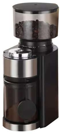 LYXXJRYBHD Molinillo de Café, Cafeteras, Molinillo de Café Automático con 25 Configuraciones de Molienda, Operación con Un Botón, para El Hogar, La Oficina(Black)