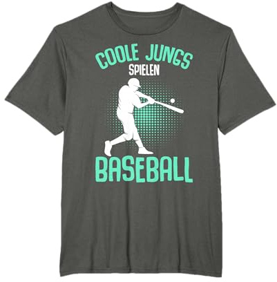 Coole Jungs spielen Baseball Kinder Jungen T-Shirt