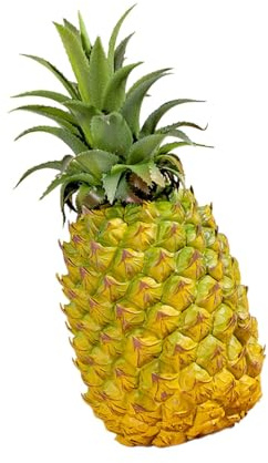 Realistische Ananas Figur, Kunstobst Deko für Zuhause, Stilvolles Ornament, 11cmx27cm