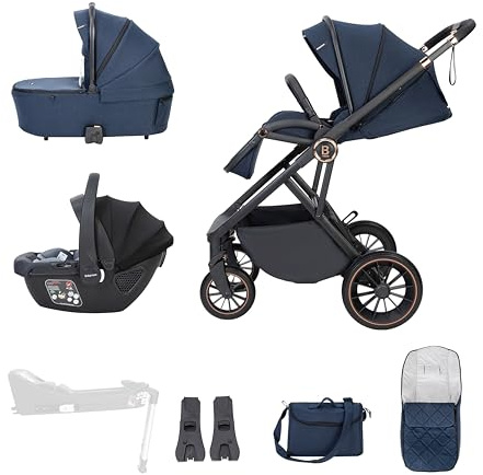 Babymore Chia Travel System Coco Car Seat - Midnight Blue