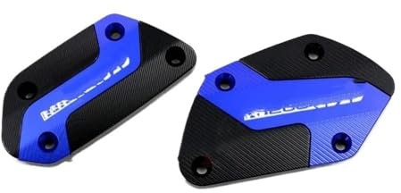 LLYIXUAI Für R1200GS Für Aventure Motorrad Vorne Kupplung Bremsflüssigkeit Reservoir Kappen Öl Tank Abdeckung Motorrad Brems Flüssigkeit Kappe Vorne Hinten Brems Reservoir Abdeckung(Blue)