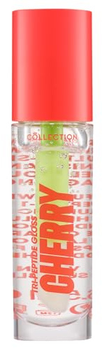 Collection Cosmetics Tri-Peptide Gloss, Clear Finish, Lip Gloss, Hydrating Formula, 6.5ml, Cherry