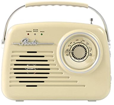 Jooehyer Retro Design Bluetooth Radio Vintage Style with USB BT SD FM AUX Connectivity Input for Home and Office A