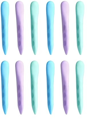 Paquete de 12 Gomas de Borrar de Colores para Niños, Borradores Suaves y No Tóxicos, Material Escolar para Escuela y Manualidades, Borradores de Lápiz que No Dejan Manchas, Ideales para Pequeñas Manos