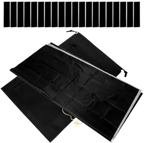 Homoyoyo Cortina Opaca Portátil para Dormitorio, Cortable, Negra, con Cinta