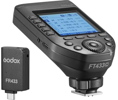 ERYUE FT433 TTL Disparador de Flash Inalámbrico 433MHz Control de Señal Estable para Cámaras 1/8000s HSS App Control Inalámbrico para Fotografía Profesional