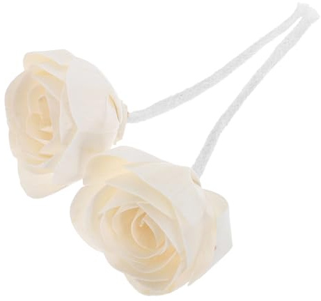 LRXIYODE Diffusore di Profumo Floreale con Fiore Aromaterapico in Carta Sola e Corda di Cotone, 2 Pezzi, Decorazione Aromatica per Soggiorno e Bagno Facile da Mantenere