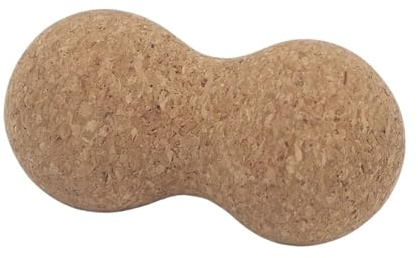 1 pelota de corcho sólido para yoga, fitness, relajación muscular, fascia, pelota de fitness