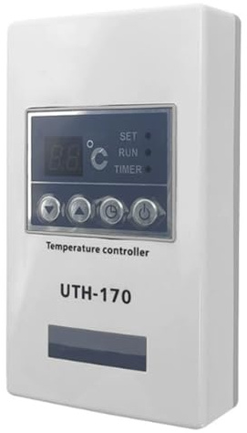 Onchdbfhuu Sauna Raum Thermostat -170 Heizfolie Thermoregulator mit LCD-Display und Touch-Tastenbetrieb Saunen A