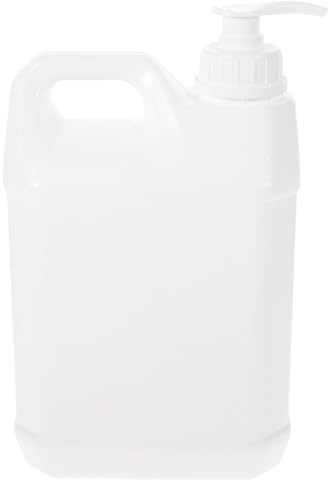 BESPORTBLE Jarra de Plástico de 3 litros con Tapa de Rosca Y Dispensador de Bomba para Líquidos, Jabón, Detergente Y Miel – Recipiente de Almacenamiento Reutilizable para El Hogar Y Hoteles, Color