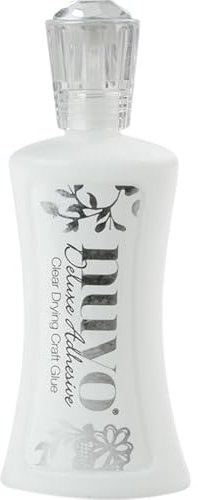 Tonic Studios Nuvo Colla 120 ml - Deluxe con Applicatore di Precisione - per Carta, Cartoncino, Gommapiuma e Altro - Fai da Te, Scrapbooking e Cardmaking - A Base d’Acqua