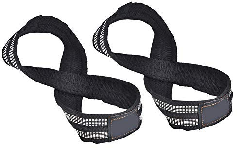 Alomejor Gewichtheben Handschlaufe Gewichtheben Gym Straps Training Hand Bar Handgelenkstütze Handschuhe Wrap für Gym Fitness Bodybuilding Ausrüstung(M)
